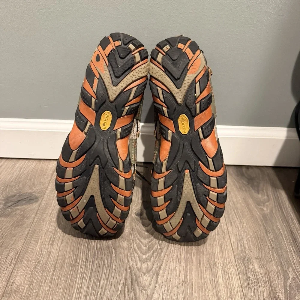 Merrell Waterpro Maipo Mens 10 Hiking Water Shoes Olive Trail Vibram Soles